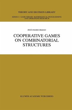 Cooperative Games on Combinatorial Structures (eBook, PDF) - Bilbao, Jesús Mario
