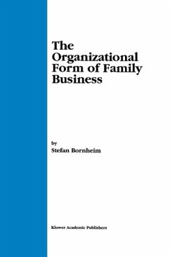 Cover The Organizational Form of Family Business (eBook, PDF)