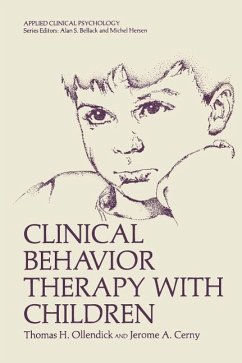 Clinical Behavior Therapy with Children (eBook, PDF) - Ollendick, Thomas H.; Cerny, Jerome A.