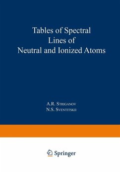 Tables of Spectral Lines of Neutral and Ionized Atoms (eBook, PDF) - Striganov, A. R.; Sventitskii, N. S.