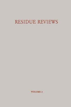 Residue Reviews / Rückstands-Berichte (eBook, PDF) - Gunther, Francis A.