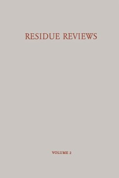 Cover Residue Reviews / Rückstands-Berichte (eBook, PDF)