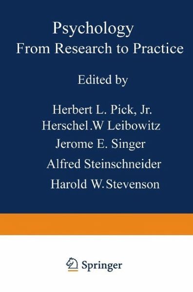 Psychology: From Research to Practice (eBook, PDF) Psychology: From Research to Practice (eBook, PDF)