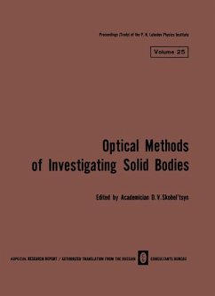 Volume 25: Optical Methods of Investigating Solid Bodies (eBook, PDF)