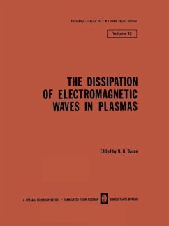 Cover The Dissipation of Electromagnetic Waves in Plasmas (eBook, PDF)
