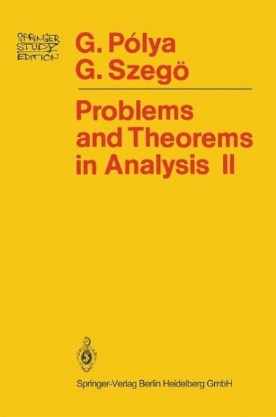 Problems and Theorems in Analysis (eBook, PDF) Problems and Theorems in Analysis (eBook, PDF)