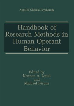 Handbook of Research Methods in Human Operant Behavior (eBook, PDF)
