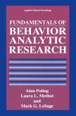 Fundamentals of Behavior Analytic Research (eBook, PDF)
