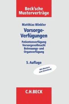 Vorsorgeverfügungen - Winkler, Matthias