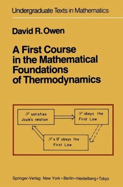 Cover A First Course in the Mathematical Foundations of Thermodynamics (eBook, PDF)