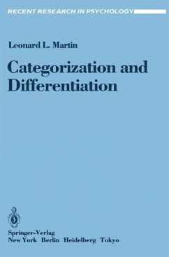 Categorization and Differentiation (eBook, PDF) - Martin, Leonard L.