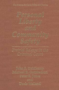 Personal Liberty and Community Safety (eBook, PDF) - Goldkamp, John S.; Gottfredson, Michael R.; Jones, Peter R.; Weiland, Doris