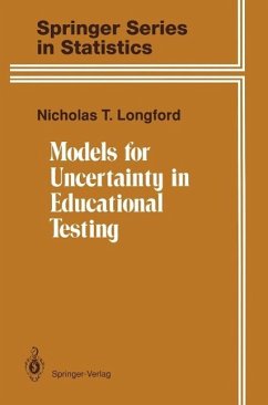 Models for Uncertainty in Educational Testing (eBook, PDF) - Longford, Nicholas T.