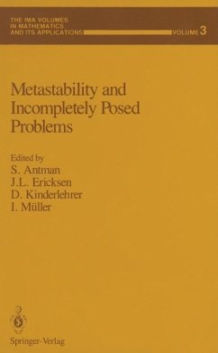 Cover Metastability and Incompletely Posed Problems (eBook, PDF)