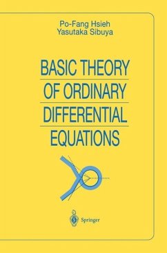 Basic Theory of Ordinary Differential Equations (eBook, PDF) - Hsieh, Po-Fang; Sibuya, Yasutaka