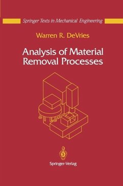 Analysis of Material Removal Processes (eBook, PDF) - DeVries, Warren R.