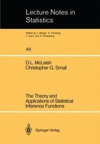 The Theory and Applications of Statistical Interference Functions (eBook, PDF) - McLeish, D. L.; Small, Christopher G.