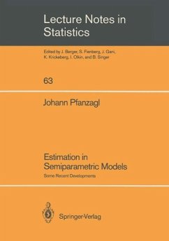 Estimation in Semiparametric Models (eBook, PDF) - Pfanzagl, Johann