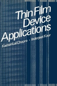 Cover Thin Film Device Applications (eBook, PDF)