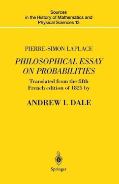 Cover Pierre-Simon Laplace Philosophical Essay on Probabilities (eBook, PDF)