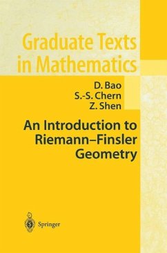 An Introduction to Riemann-Finsler Geometry (eBook, PDF) - Bao, D.; Chern, S. -S.; Shen, Z.