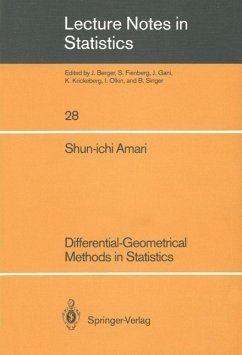 Differential-Geometrical Methods in Statistics (eBook, PDF) - Amari, Shun-Ichi