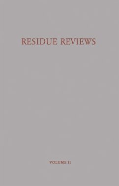Residue Reviews/Rückstandsberichte (eBook, PDF) - Gunther, Francis A.
