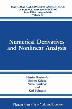 Numerical Derivatives and Nonlinear Analysis (eBook, PDF) - Kagiwada, Harriet; Kalaba, Robert; Rasakhoo, Nima; Spingarn, Karl