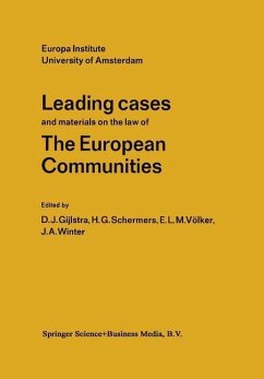 Cover Leading Cases and Materials on the Law of the European Communities (eBook, PDF)
