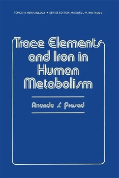 Trace Elements and Iron in Human Metabolism (eBook, PDF) - Prasad, Ananda