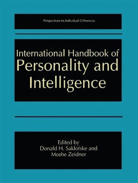 International Handbook of Personality and Intelligence (eBook, PDF)