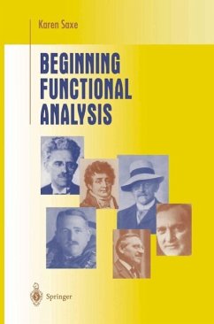 Beginning Functional Analysis (eBook, PDF) - Saxe, Karen
