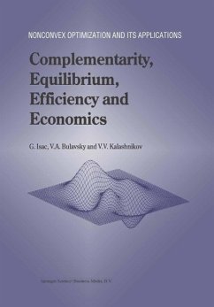 Complementarity, Equilibrium, Efficiency and Economics (eBook, PDF) - Isac, G.; Bulavsky, V. A.; Kalashnikov, Vyacheslav V.