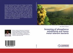 Screening of phosphorus solubilizing and heavy metal tolerant bacteria