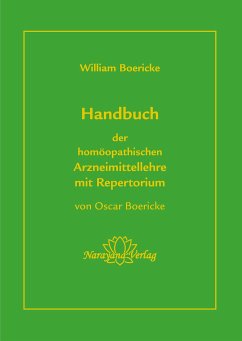 Handbuch der homöopathischen Arzneimittellehre mit Repertorium - Boericke, Oscar;Boericke, William