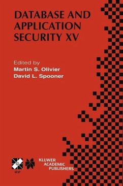 Cover Database and Application Security XV (eBook, PDF)