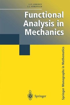 Functional Analysis in Mechanics (eBook, PDF) - Lebedev, Leonid P.; Vorovich, I. I.