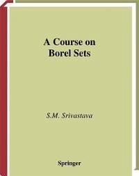 A Course on Borel Sets (eBook, PDF) - Srivastava, S. M.