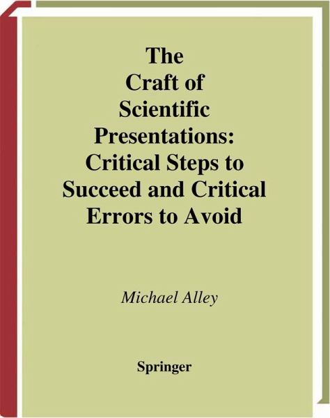 The Craft of Scientific Presentations (eBook, PDF)