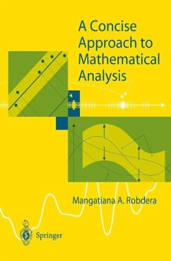 A Concise Approach to Mathematical Analysis (eBook, PDF) - Robdera, Mangatiana A.