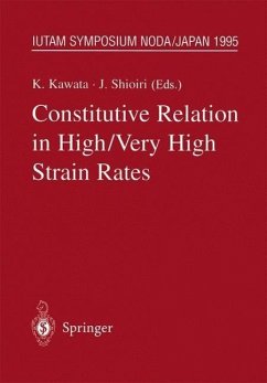 Constitutive Relation in High/Very High Strain Rates (eBook, PDF) - Kawata, Kozo; Shioiri, Jumpei