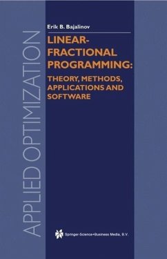 Linear-Fractional Programming Theory, Methods, Applications and Software (eBook, PDF) - Bajalinov, E. B.