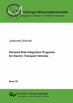 Demand-Side Integration Programs for Electric Transport Vehicles - Schmidt, Johannes