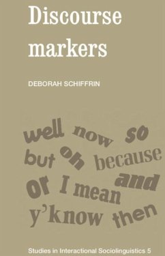Discourse Markers (eBook, PDF) - Schiffrin, Deborah