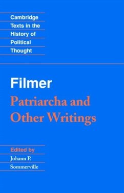 Cover Filmer: 'Patriarcha' and Other Writings (eBook, PDF)