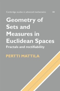 Geometry of Sets and Measures in Euclidean Spaces (eBook, PDF) - Mattila, Pertti