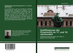 Cover Kodifikationen des Privatrechts im 17. und 18. Jahrhundert