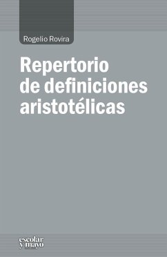 Repertorio de definiciones aristotélicas - Rovira, Rogelio