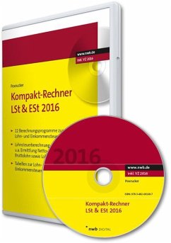 Cover Kompakt-Rechner LSt & ESt 2016, CD-ROM