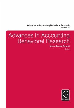Cover Advances in Accounting Behavioral Research (eBook, ePUB)
